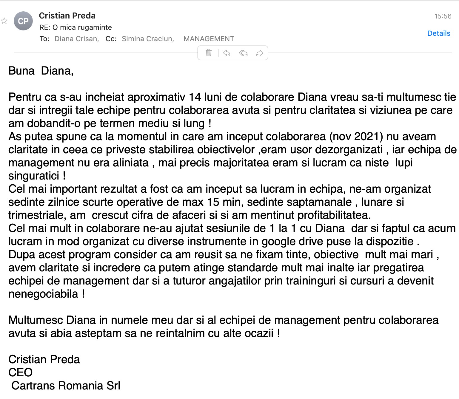 Mărturie Cristian Preda