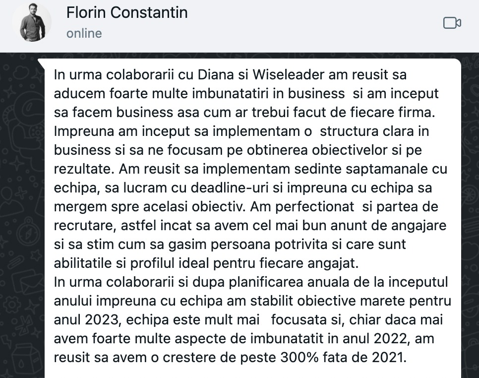 Mărturie Florin Constantin
