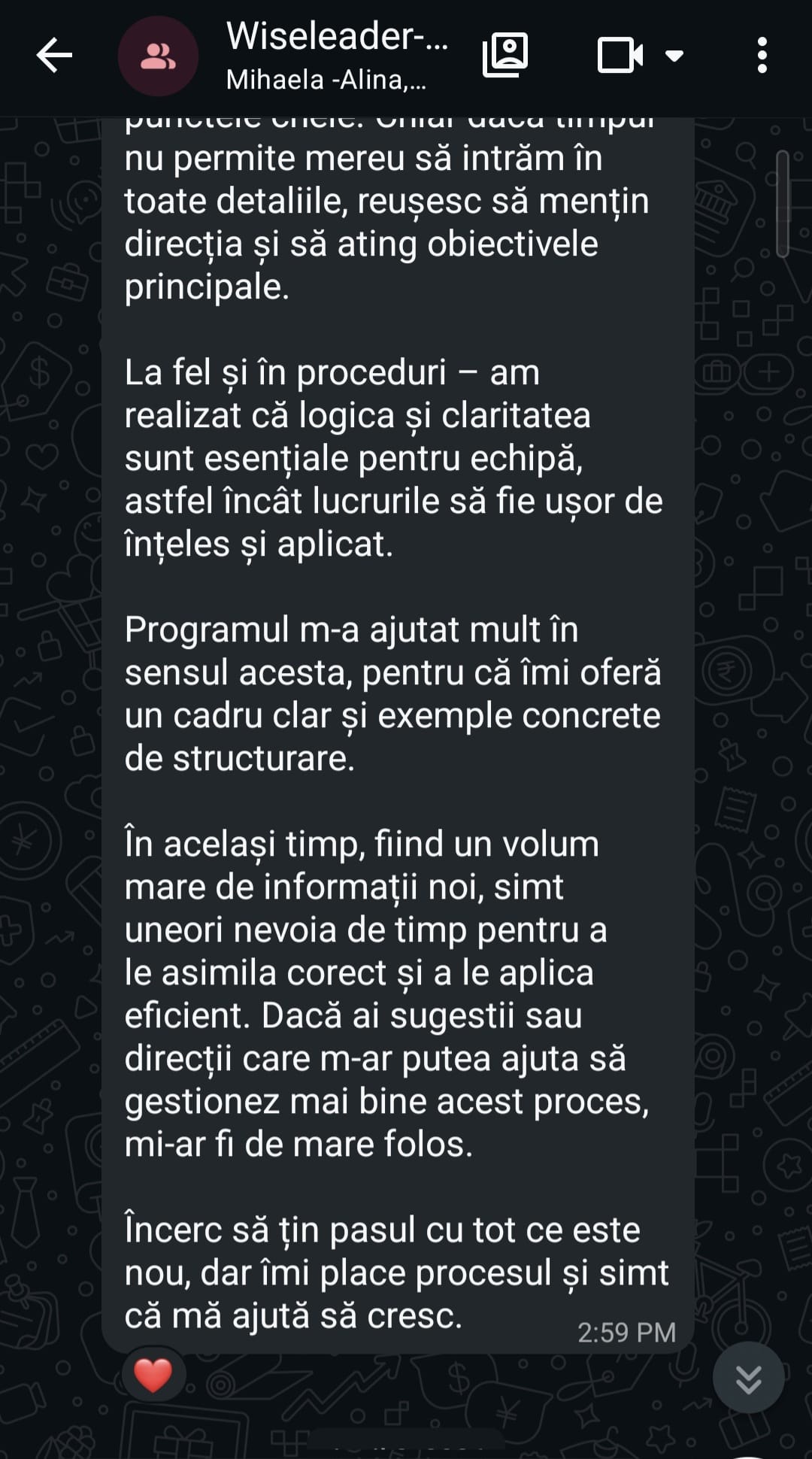 Mărturie Mihaela M.
