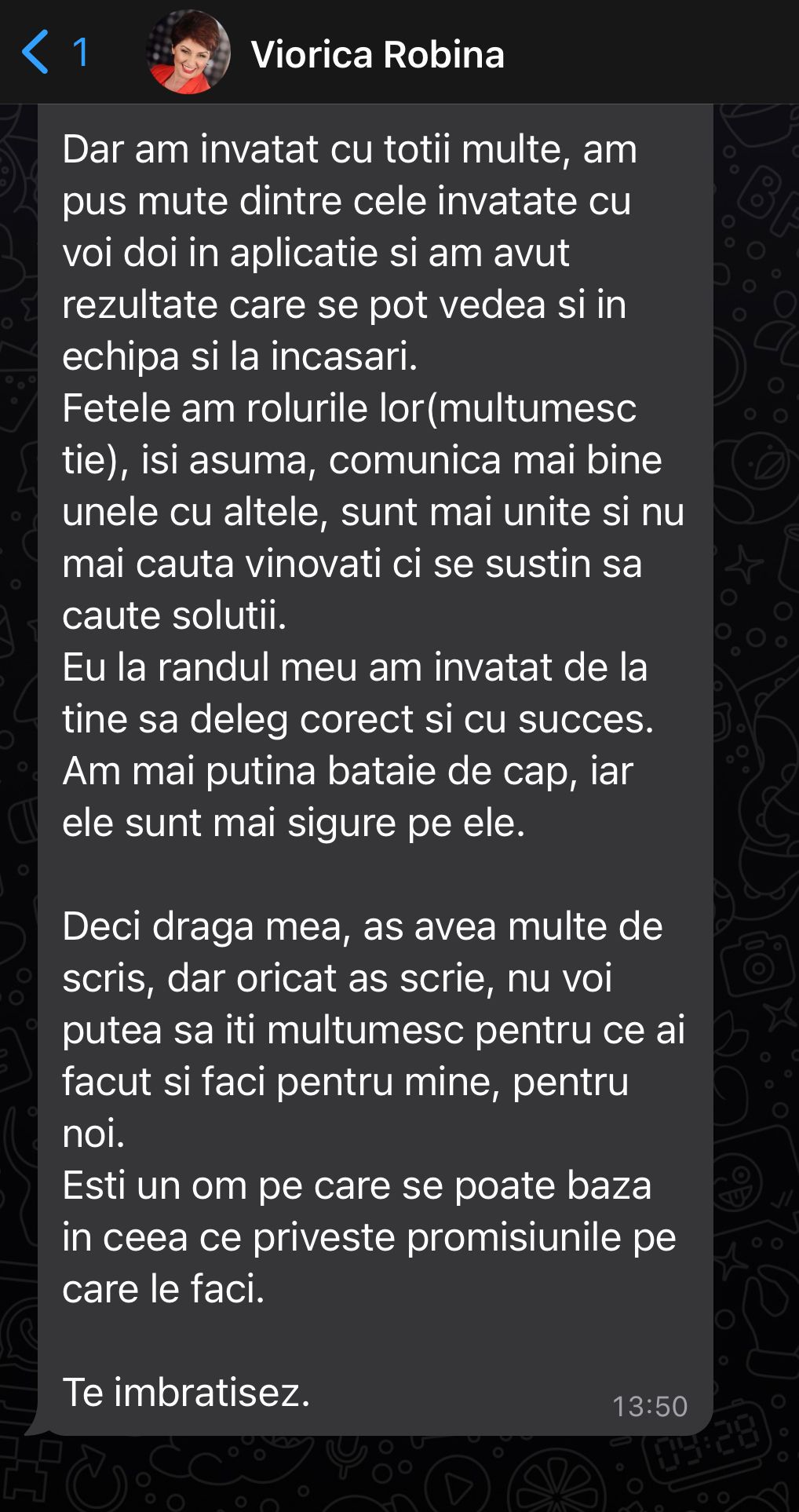 Mărturie Viorica Robina